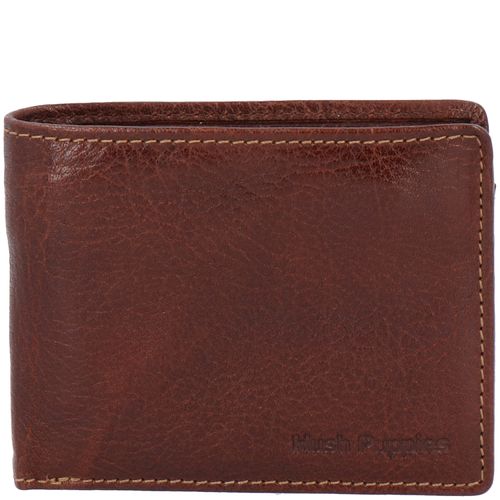 Billetera Para Hombre Cuero Volante Marrón Hush Puppies
