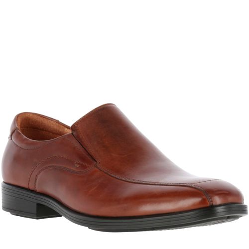 Zapato Para Hombre Cuero Strand Marrón Hush Puppies