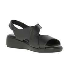 Sandalia Para Mujer Cuero Lifestyle Negro Hush Puppies