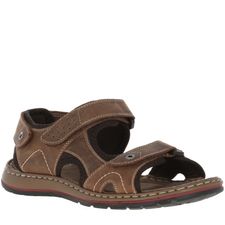 Sandalia Para Hombre Textil/Cuero Baltic Marron Hush Puppies