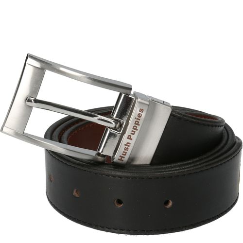 Correa Para Hombre Cuero Reversible Negro Hush Puppies