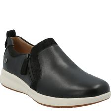 Zapatilla Para Mujer Cuero Spinal Slip On Negro Hush Puppies