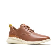 Zapato Para Hombre Cuero Advance Laceup Marrón Hush Puppies