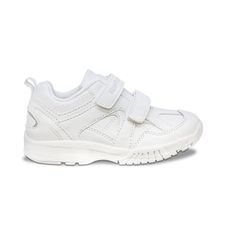 Zapatilla Escolar Race 2 Velcros Blanca Unisex Hush Puppies