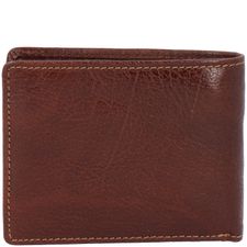 Billetera Para Hombre Cuero Volante Marrón Hush Puppies