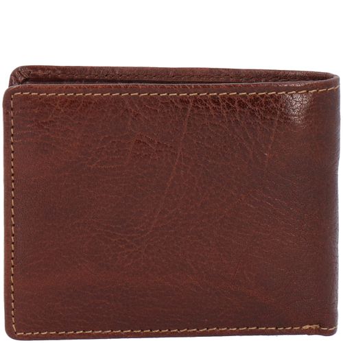 Billetera Para Hombre Cuero Volante Marrón Hush Puppies