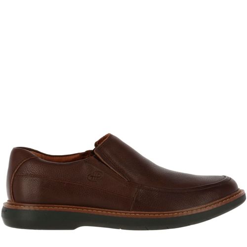 Zapato Para Hombre Cuero Oregon Café Oscuro Hush Puppies