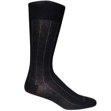 Media Para Hombre Algodón/Spandex Co Nontight Broadrib Negro Hush Puppies
