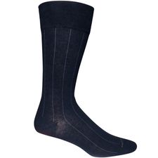 Media Para Hombre Algodón/Spandex Co Nontight Broadrib Azul Hush Puppies