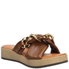 Sandalia Para Mujer Sintético Lia café Hush Puppies