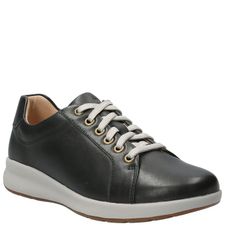 Zapatilla Para Mujer Cuero Spinal Laceup Negro Hush Puppies
