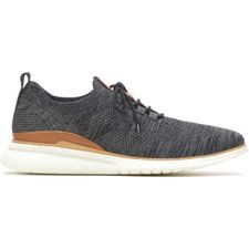 Zapatilla Para Hombre Poliester Advance Knit Laceup Negro Hush Puppies