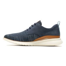 Zapato Para Hombre Cuero Advance Hybrid Lace Latam Azul Hush Puppies