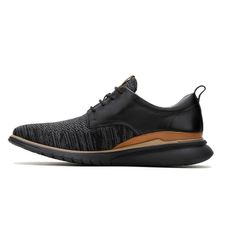 Zapato Para Hombre Cuero Advance Hybrid Lace Latam Negro Hush Puppies