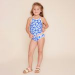 Bikini-Para--Niña-Poliamida-Elastano-Flower-Azul-Hush-Puppies-Kids