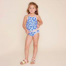 Bikini Set Para Niña Poliamida Elastano Flower Azul Hush Puppies Kids
