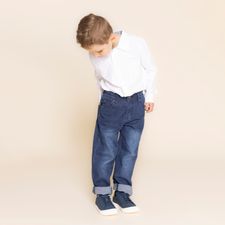 Jeans Para Niño Algodón Elastano Alerce Azul Hush Puppies Kids