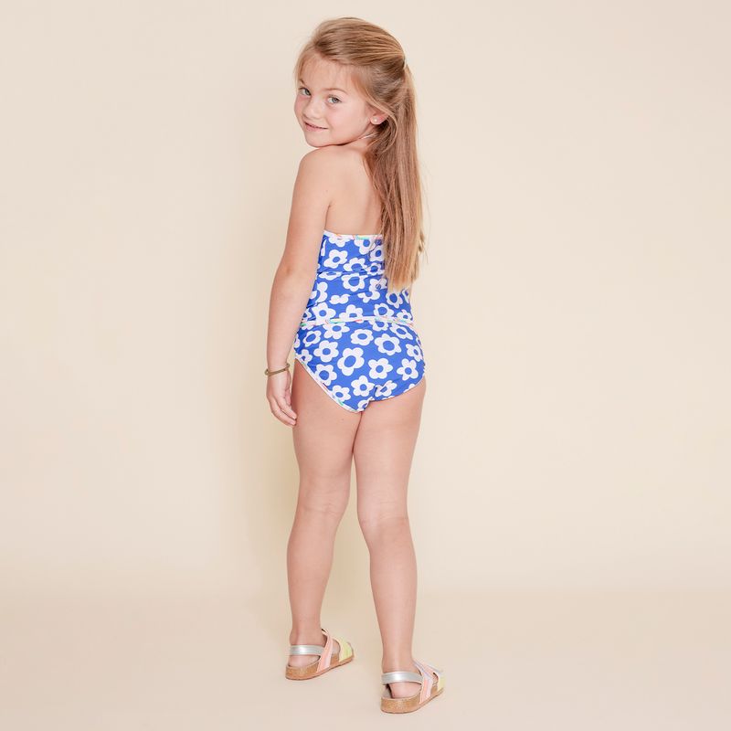 Bikini-Para--Niña-Poliamida-Elastano-Flower-Azul-Hush-Puppies-Kids