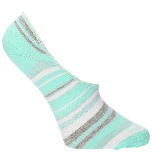 Calcetin Para Mujer Algodón  Inv M Stripes Verde Hush Puppies