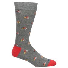 Calcetin Para Hombre Algodón  H C Bike Gris Hush Puppies