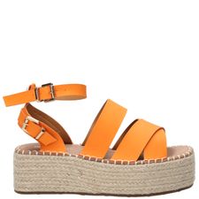 Sandalia Para Mujer Sintetico Mira Naranja Hush Puppies