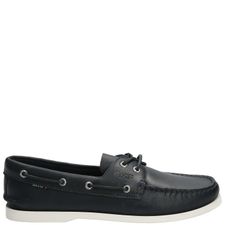 Mocasín Para Hombre Cuero Boat Azul Rockford