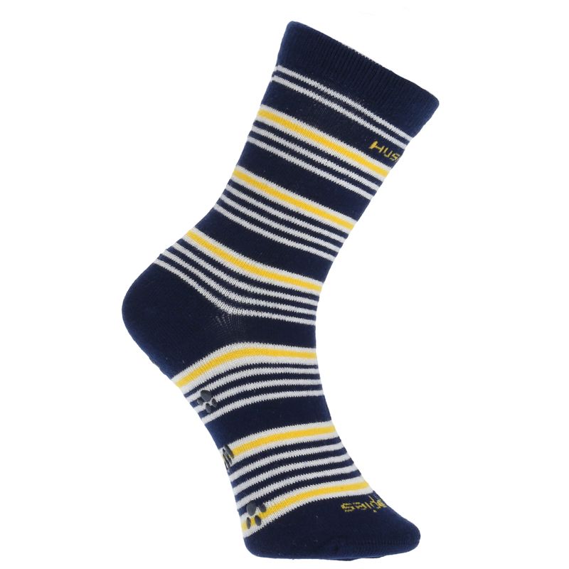 Calcetin-Para-Niño-Algodon---Spandex-C-Stripes-Azul-Hush-Puppies