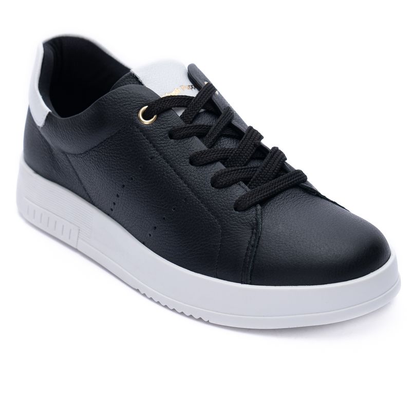 Zapatilla Para Mujer Cuero Kiara Negro Hush Puppies