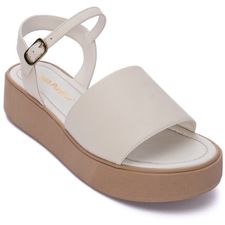 Sandalia Para Mujer Cuero Mikela Blanco Hush Puppies