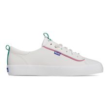 Zapatilla Leather Mujer Kickback Leather Pop Binding Blanco Keds