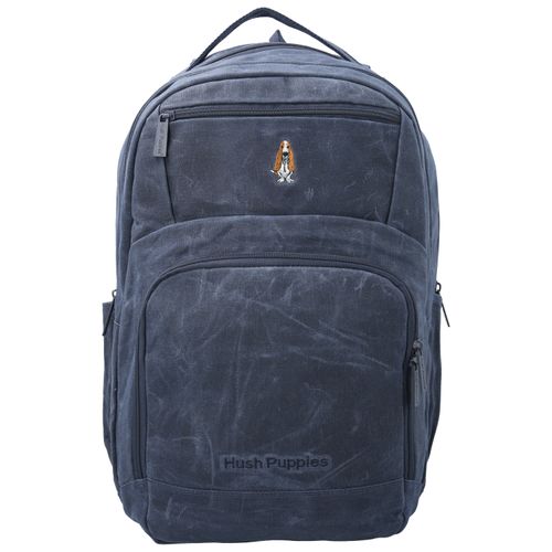 Mochila Escolar Para Niño Algodón Basset Hound Azul Hush Puppies