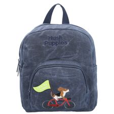 Mochila Para Niño  Bike Backpack Azul Hush Puppies