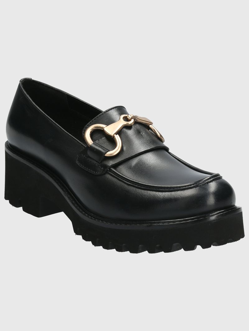 Mocasin-Para-Mujer-Cuero-Lani-Negro-Hush-Puppies