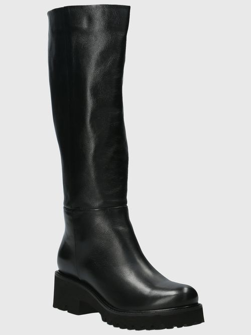 Bota Para Mujer Cuero Blissful Negro Hush Puppies