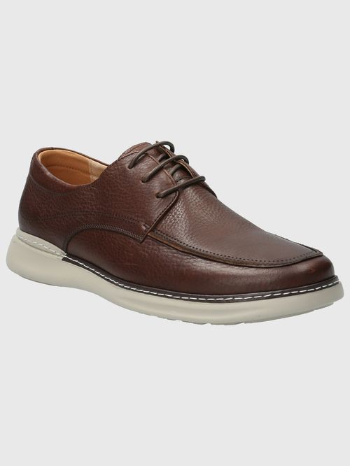Zapato Para Hombre Cuero Max G Marrón Hush Puppies