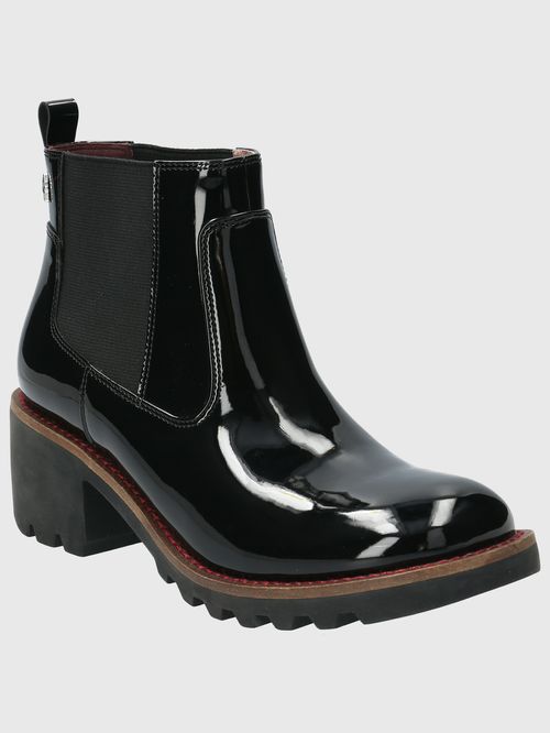 Botín Para Mujer Poliuretano Sula Chelsea Negro Hush Puppies