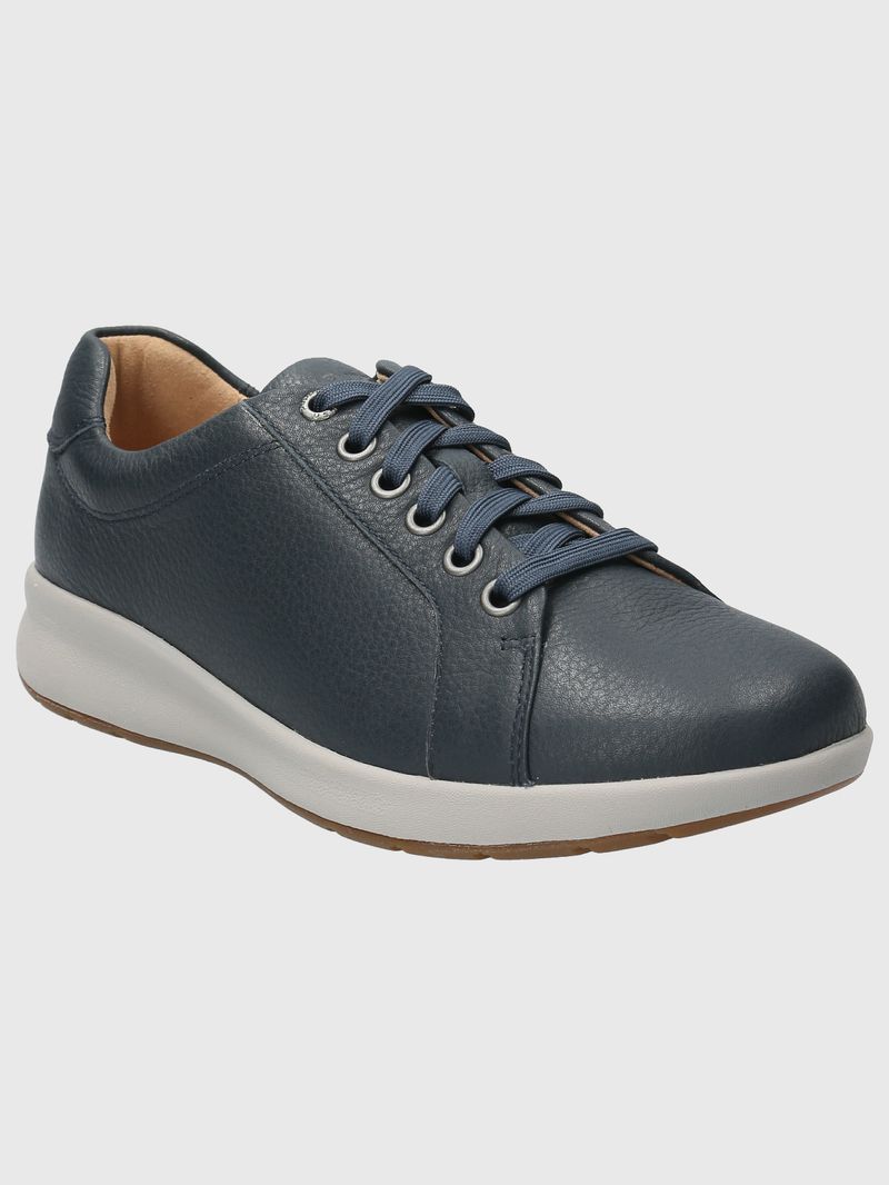 Zapatilla-Para-Mujer-Cuero-Spinal-Laceup-Azul-Hush-Puppies