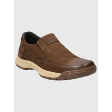Zapato Para Hombre Cuero Consin Marrón Hush Puppies