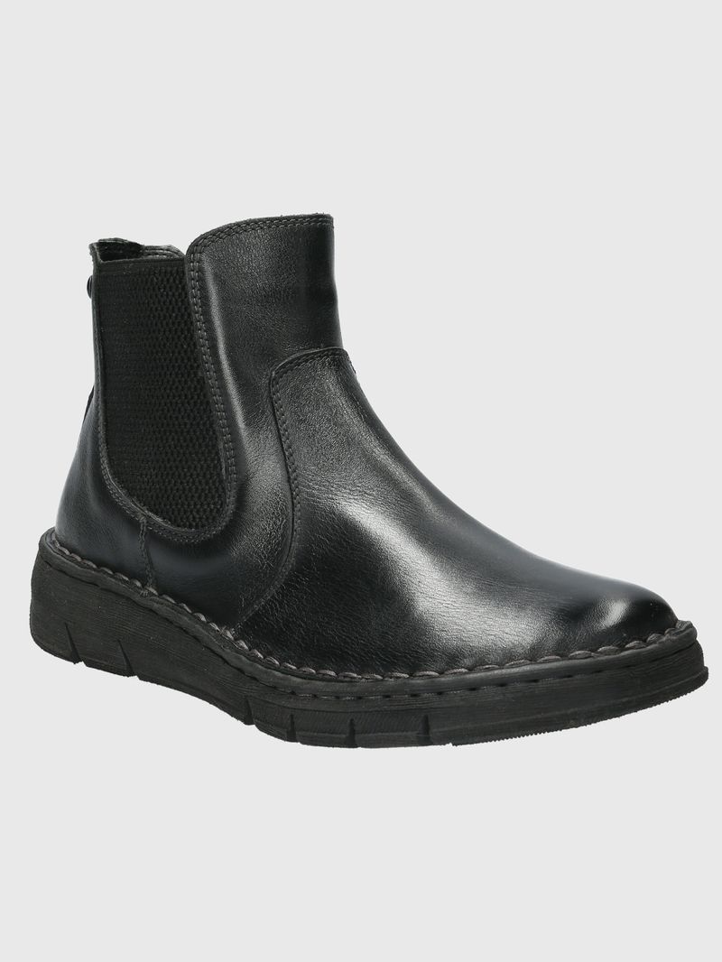 Botin-Para-Mujer-Cuero-Poliester-Craven-Negro-Hush-Puppies
