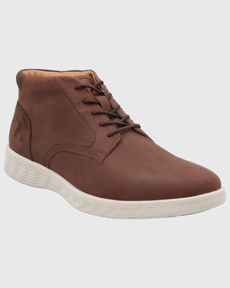Botin-Para-Hombre-Cuero-Nylon-Spinal-City-Marron-Hush-Puppies