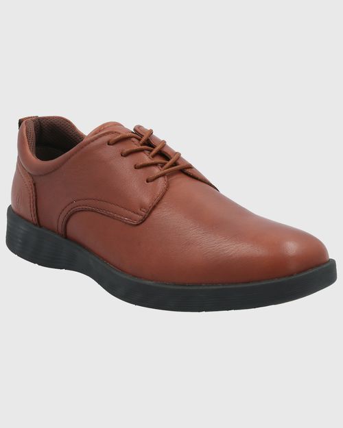 Zapato Para Hombre Cuero Spinal Town Marrón Hush Puppies