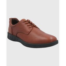 Zapato Para Hombre Cuero Spinal Town Marrón Hush Puppies
