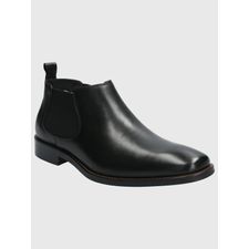 Botín Para Hombre Cuero /Elastano Twist Negro Hush Puppies