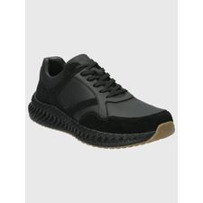 Zapatilla Para Hombre Cuero Spinal Explore Negro Hush Puppies