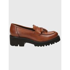 Mocasín Para Mujer Cuero Clov Marrón Hush Puppies