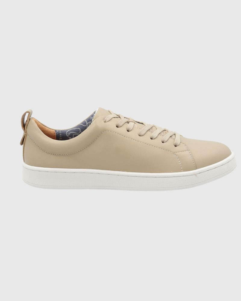 Zapatilla-Para-Mujer-Cuero-Tottem-Beige-Crudo-Hush-Puppies