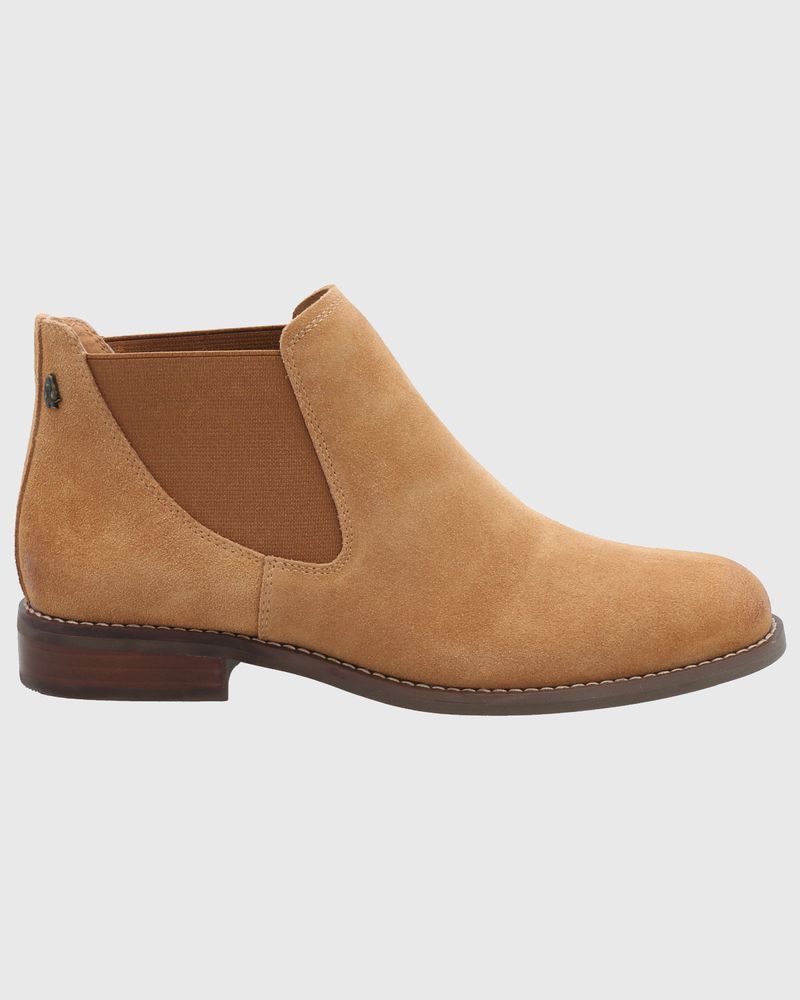 Botin-Para-Mujer-Cuero-Poliester-Clifton-Marron-Hush-Puppies