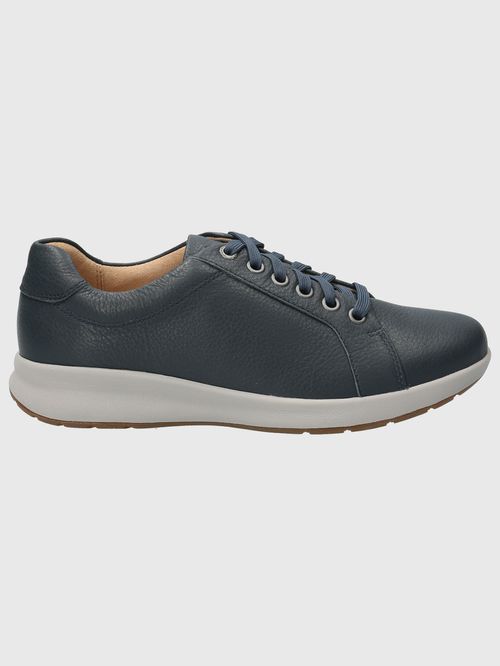 Zapatilla Para Mujer Cuero Spinal Laceup Azul Hush Puppies