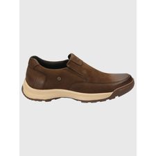 Zapato Para Hombre Cuero Consin Marrón Hush Puppies