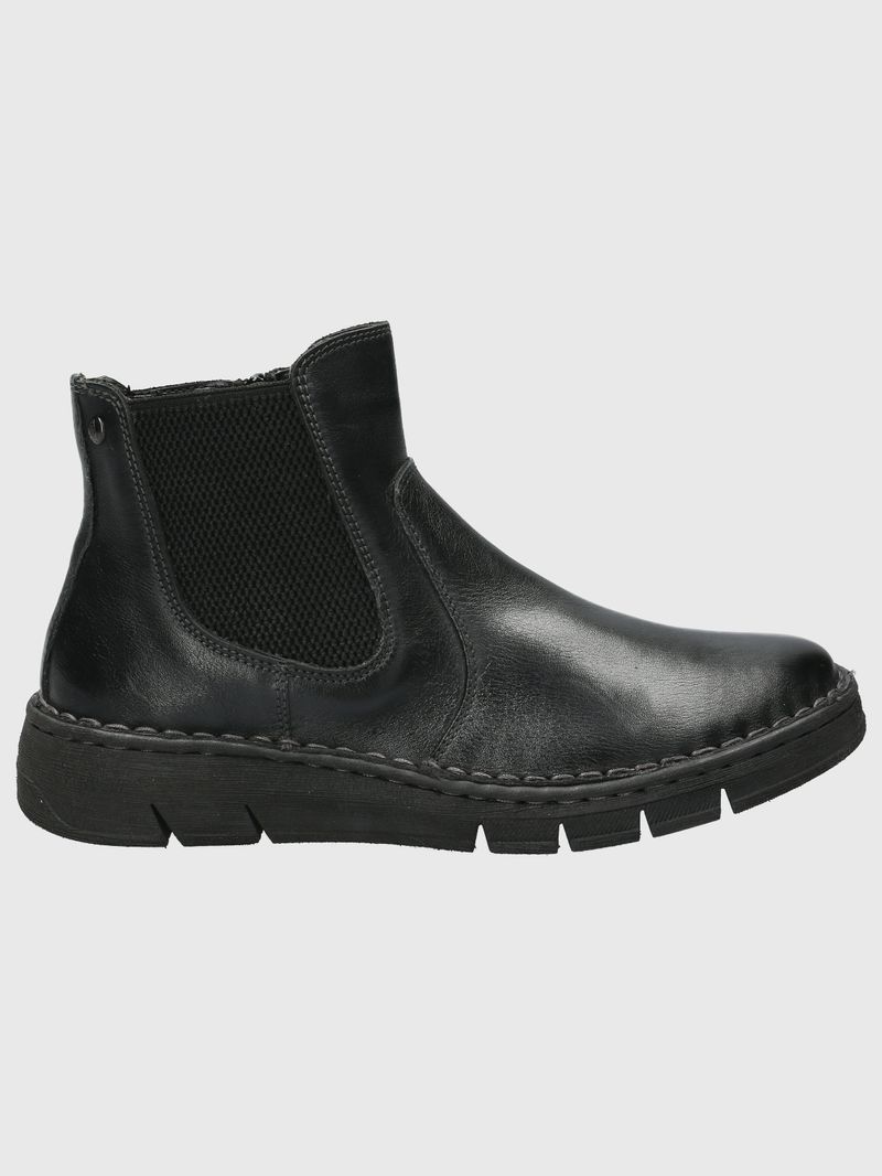 Botin-Para-Mujer-Cuero-Poliester-Craven-Negro-Hush-Puppies